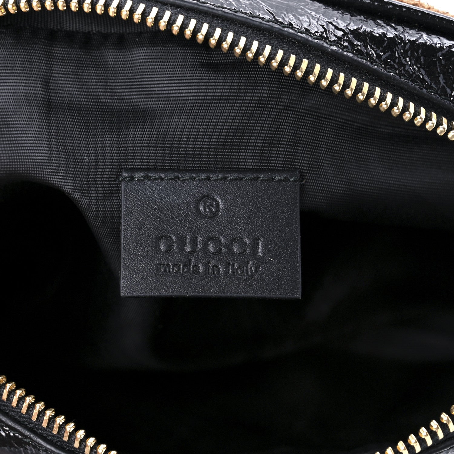 Gucci Suede Patent Web Mini Ophidia Shoulder Bag Nocciola Black 5 of 8