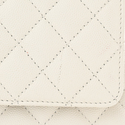 Chanel Caviar Quilted Mini Coco Chain Handle Flap White 11 of 11