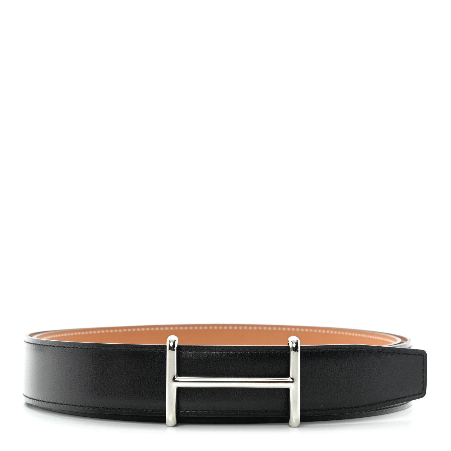 Hermes Box Swift 32mm Idem Belt 115 Black Gold 1 of 5
