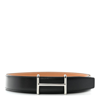 Hermes Box Swift 32mm Idem Belt 115 Black Gold 1 of 5