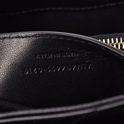 Saint Laurent Calfskin Y Quilted Monogram Small Loulou Chain Satchel Black 9 of 10