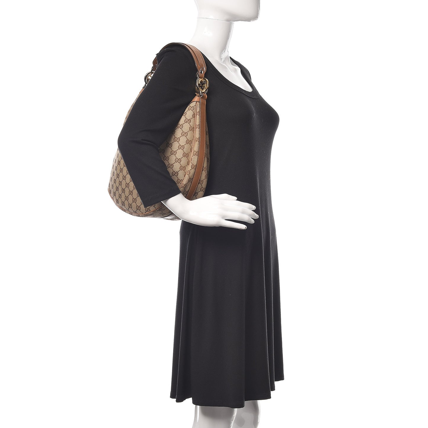 Monogram Medium GG Twins Hobo Tan