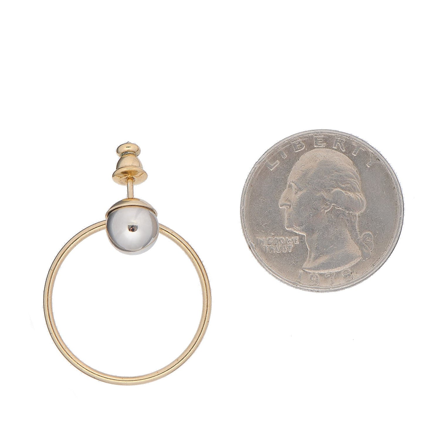 Pearl Mise En Dior Tribal Hoop Earrings