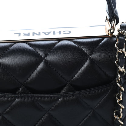 Chanel Lambskin Quilted Small Trendy CC Dual Handle Flap Bag Black 10 of 10