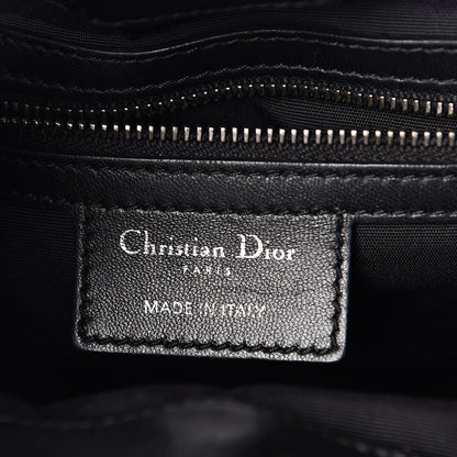 Christian Dior Lambskin Cannage Chri Chri Drawstring Bag Black 6 of 10