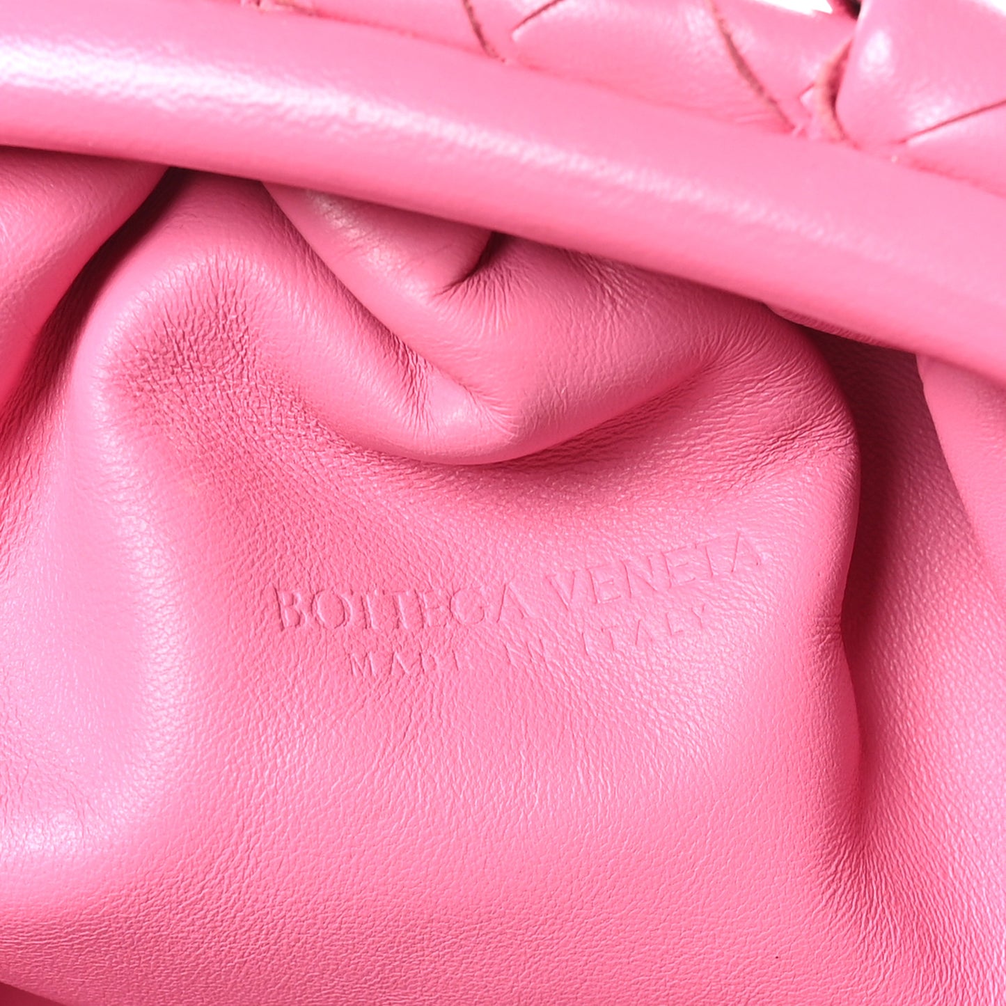 Nappa Maxi Intrecciato The Pouch Oversized Clutch Pink