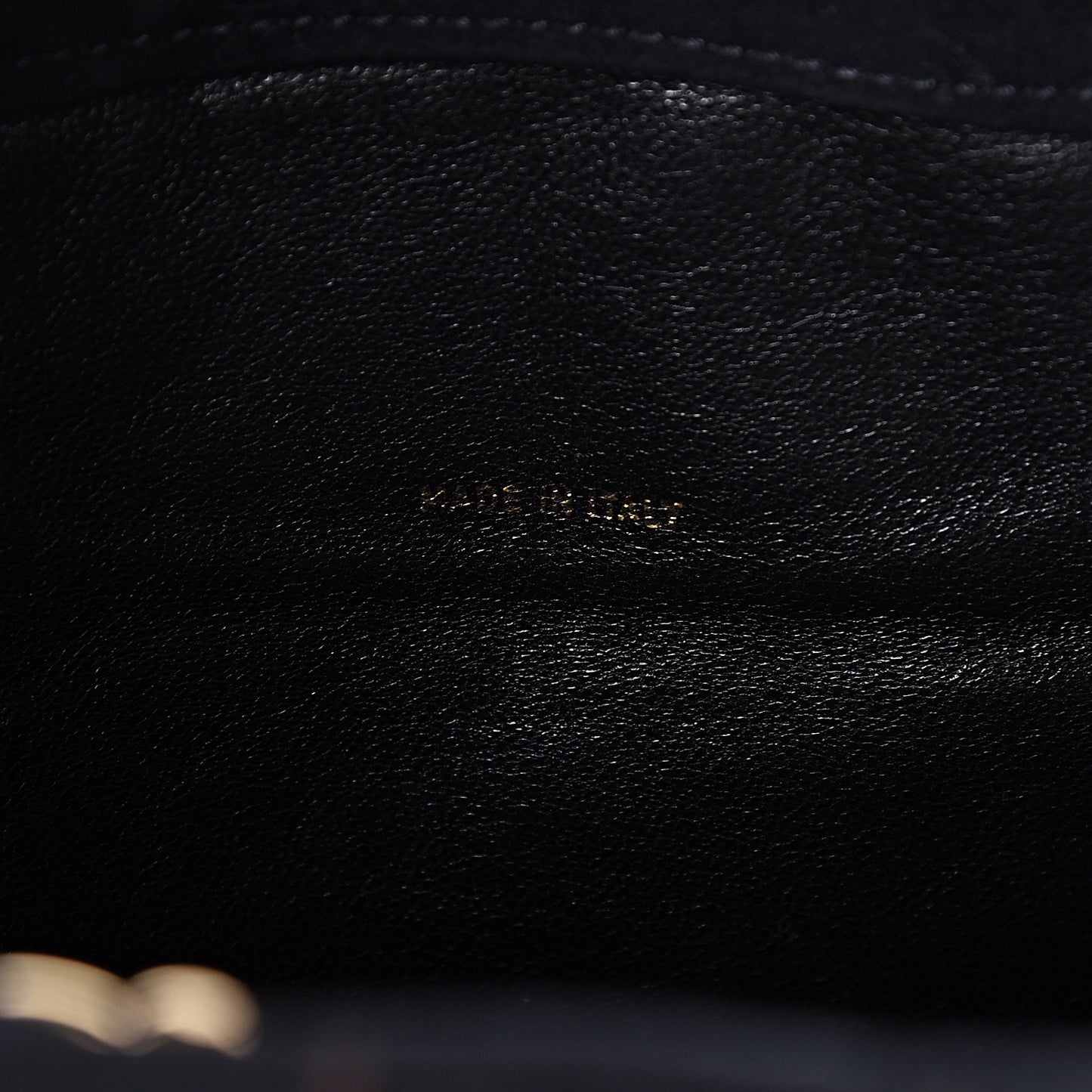 Suede Stitched Shoulder Bag Black