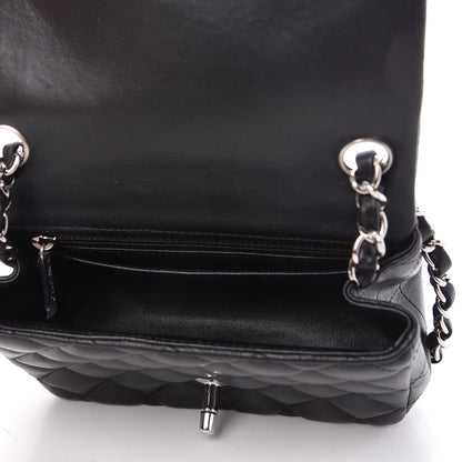 Chanel Lambskin Quilted Mini Square Flap Black 5 of 10
