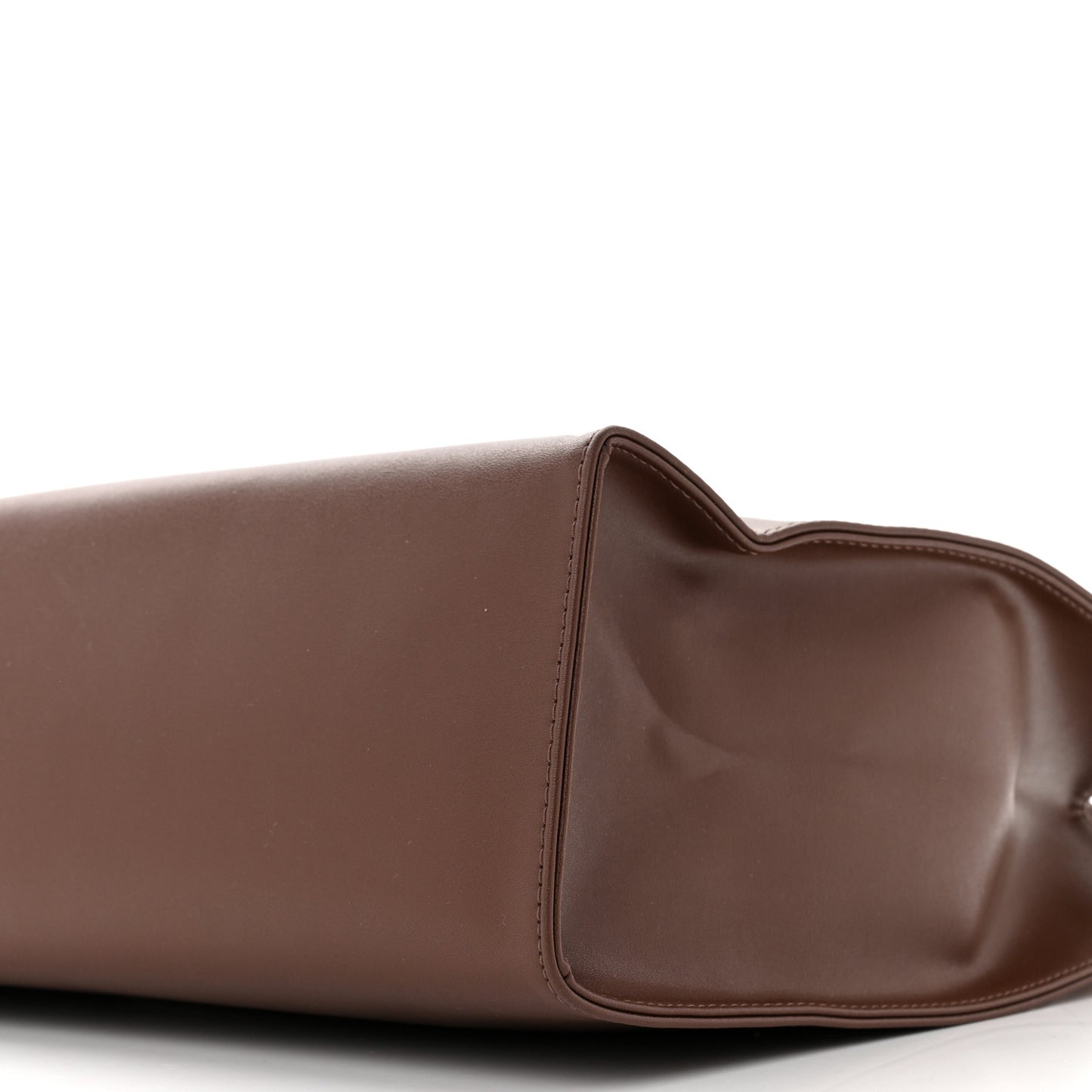 Vegan Leather Medium Shopping Bag Chocolate