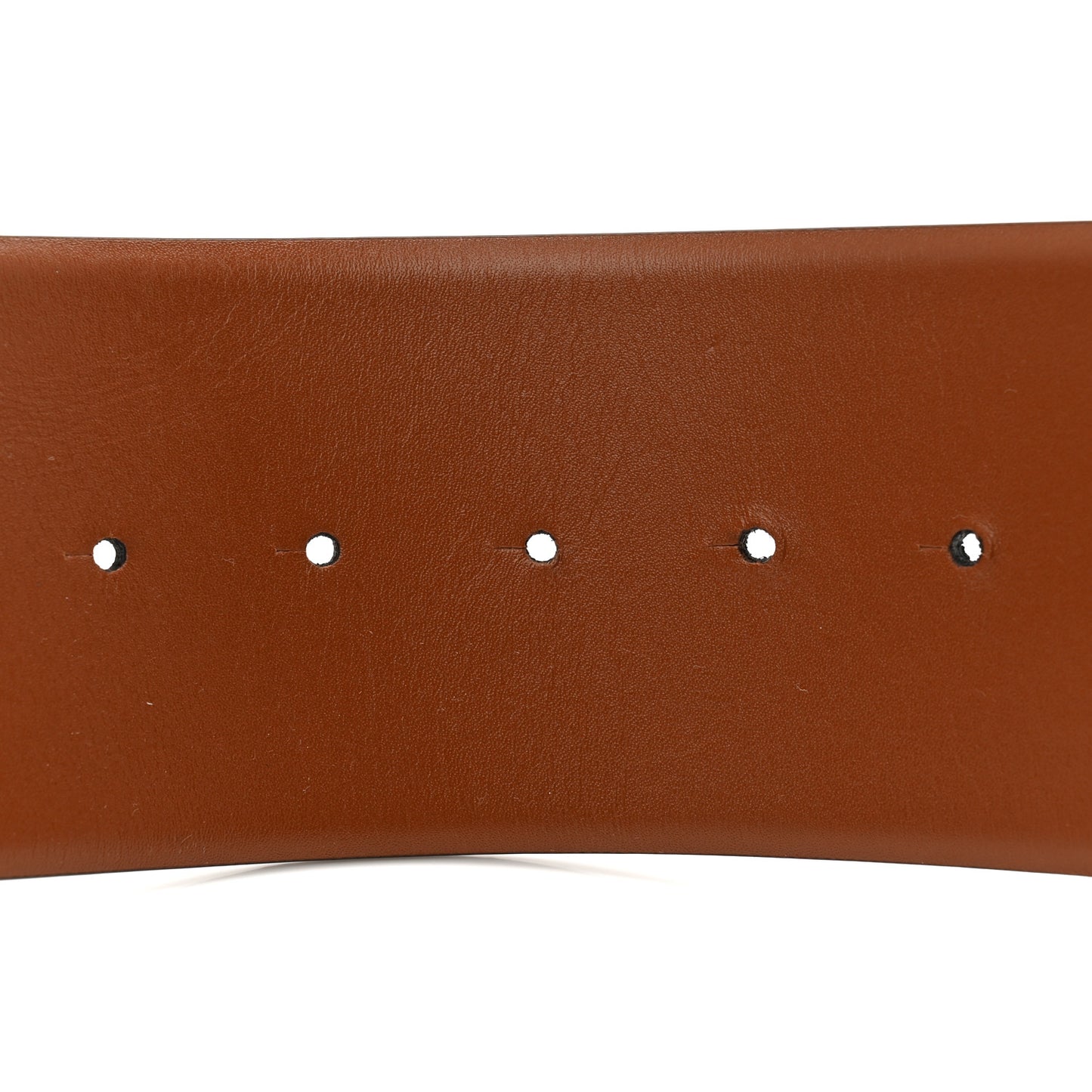 Glossy Calfskin VLogo Reversible 70mm Belt 80 32 Saddle Brown Black