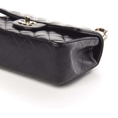 Chanel Lambskin Quilted Mini Rectangular Flap Black 6 of 10