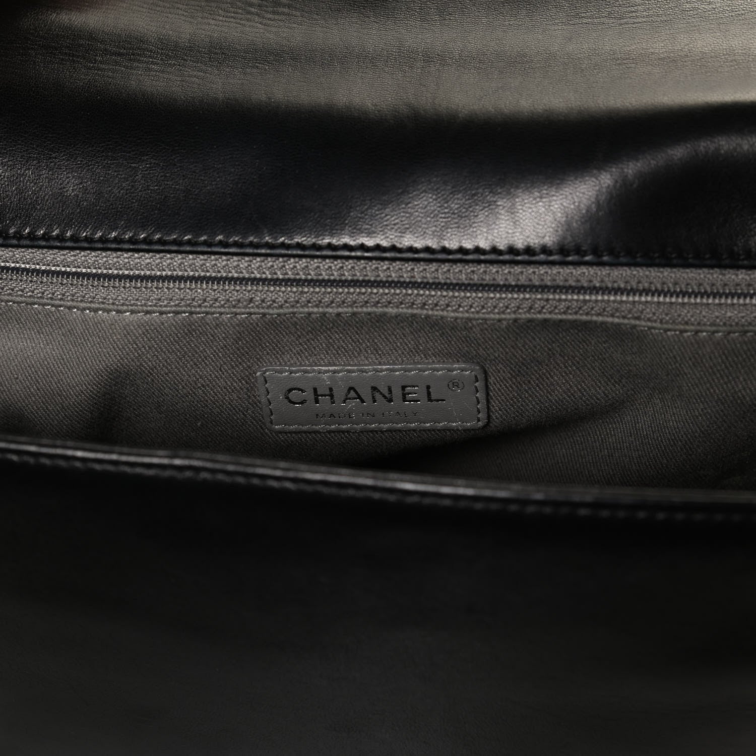 Chanel Lambskin Quilted Large Boy Flap Black 6 of 13