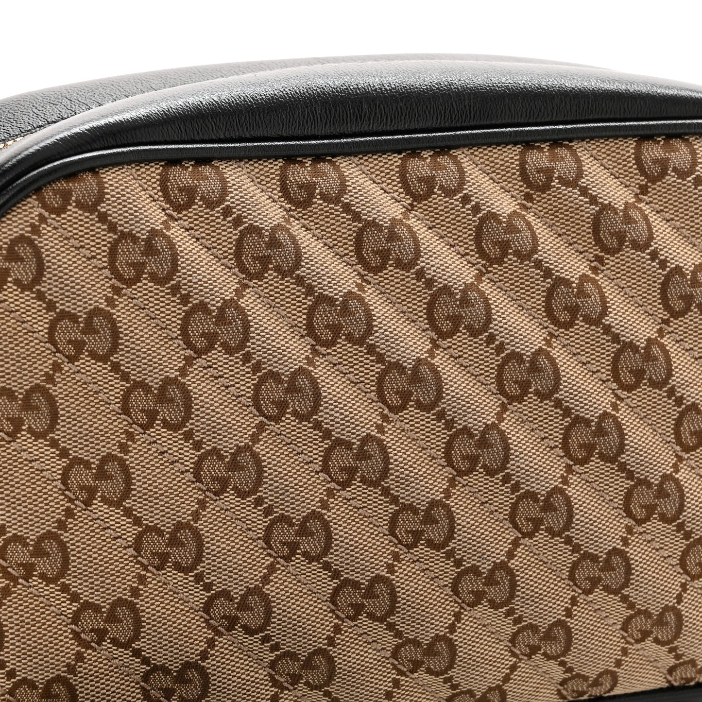 Monogram Matelasse Diagonal Small GG Marmont Chain Shoulder Bag Beige Black
