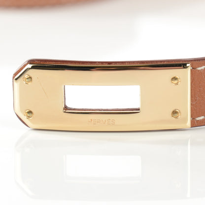 Hermes Barenia Kelly Double Tour Bracelet M Fauve 7 of 7