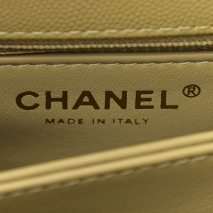Chanel Caviar Quilted Mini Coco Handle Flap Light Green 6 of 8