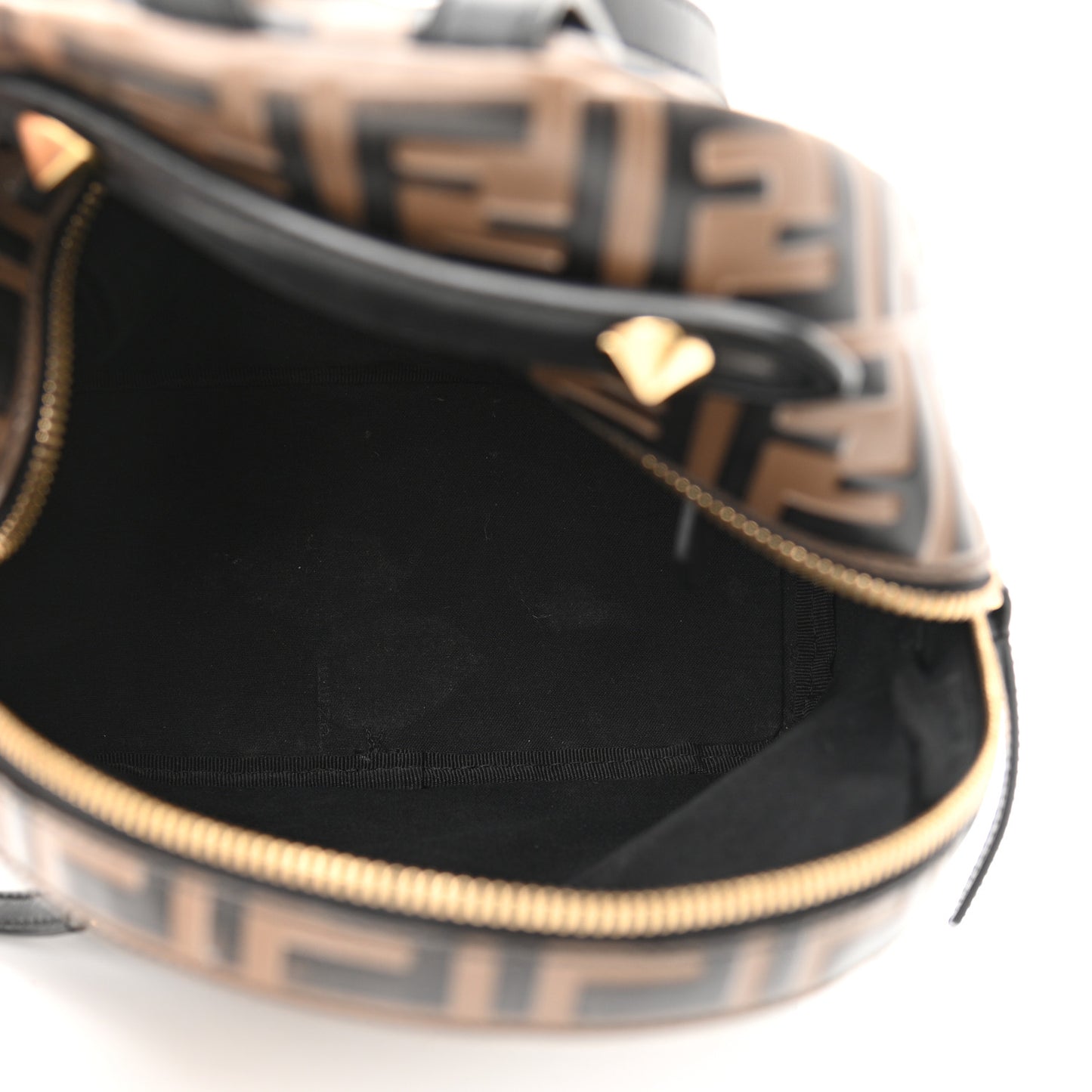 Vitello Bi-Color FF 1974 Embossed Mini Backpack Maya Black