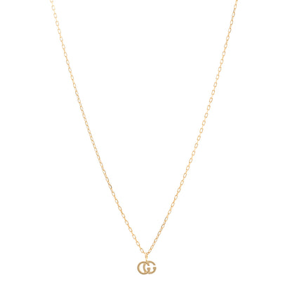 Gucci 18K Yellow Gold Running GG Pendant Necklace 1 of 4