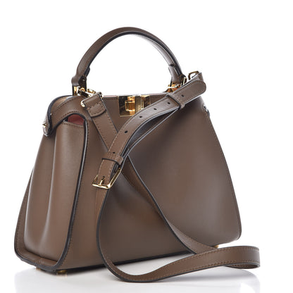 Fendi Vitello Tahiti Burro Bi-Color Medium Peekaboo Iconic Essentially Satchel Maya Camelia Confetto 5 of 15