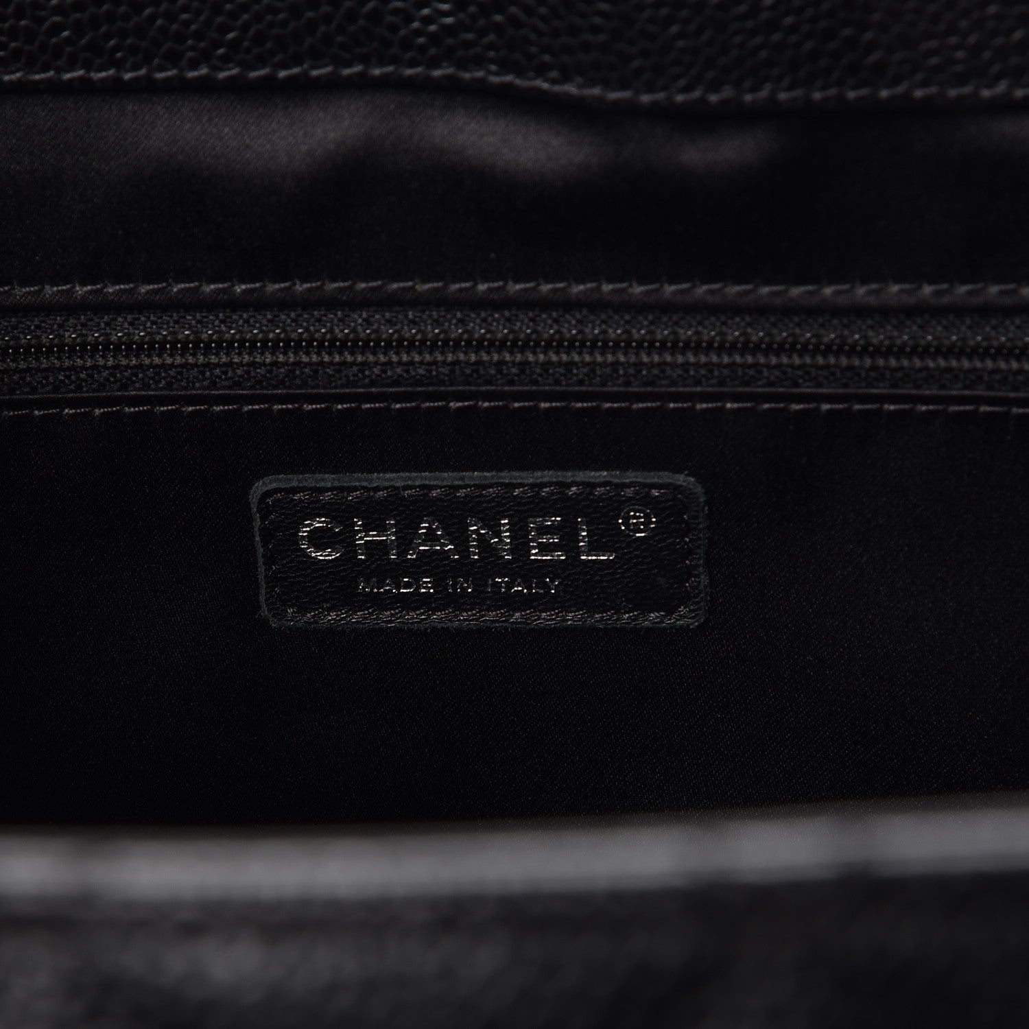 Chanel Caviar Quilted XL Grand Shopping Tote GST Black 6 of 9