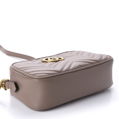 Gucci Calfskin Matelasse Small GG Marmont Chain Shoulder Bag Porcelain Rose 4 of 10
