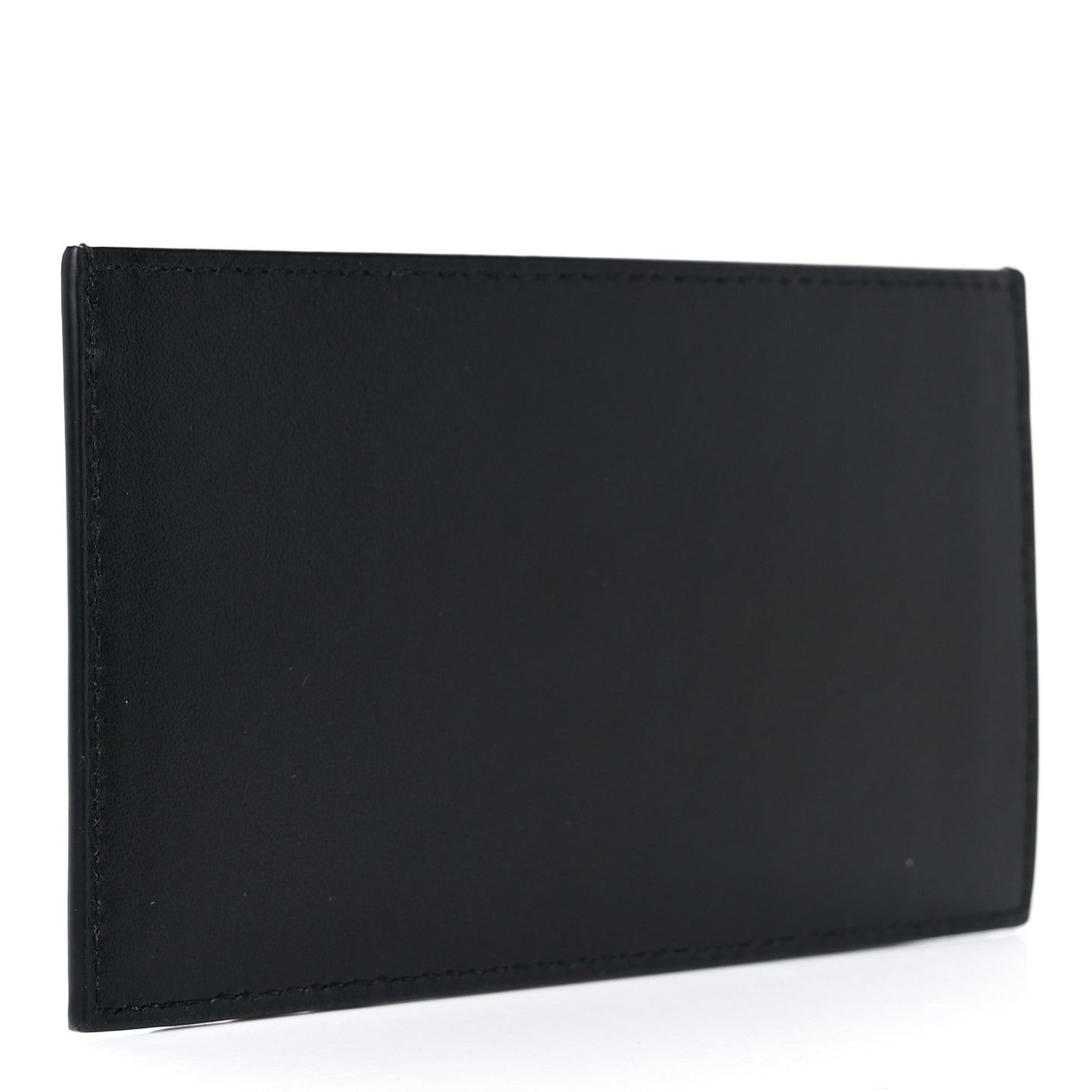 Smooth Calfskin Uptown Card Holder Black