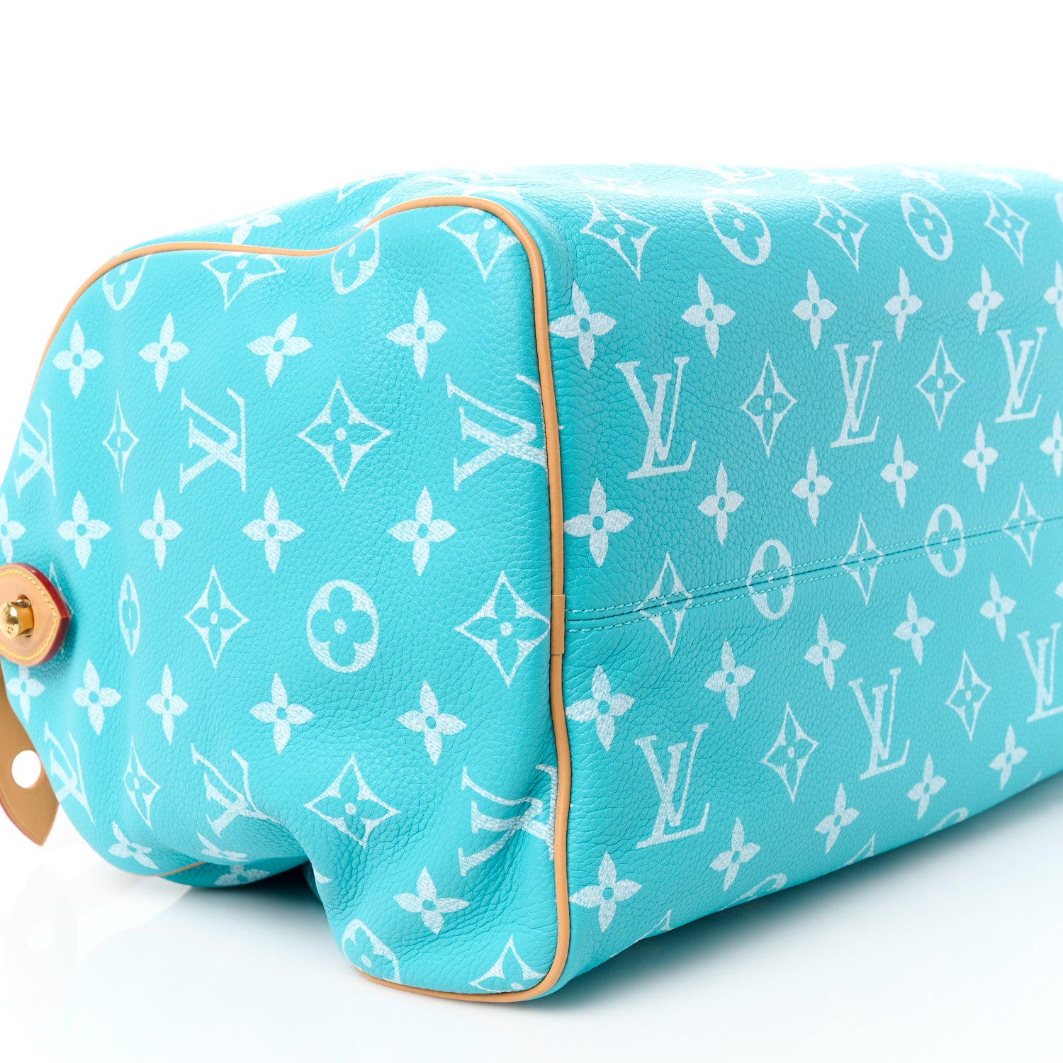 Louis Vuitton Calfskin Monogram Speedy P9 Bandouliere 40 Turquoise 17 of 19