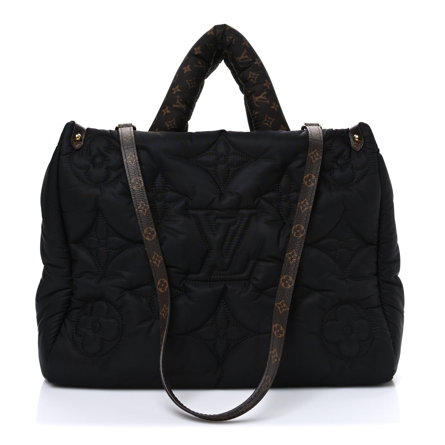 Econyl Monogram Pillow Giant Onthego MM Black