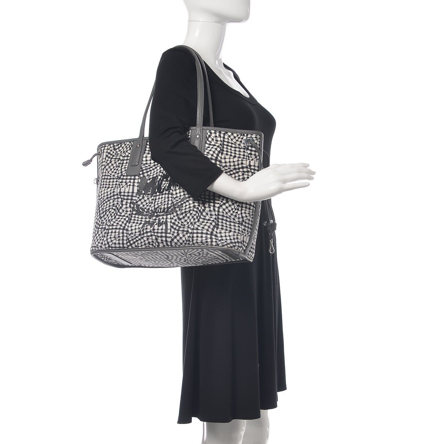 Visetos Medium Liz Reversible Shopper Tote Phantom Grey