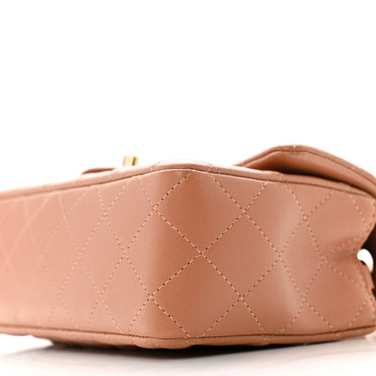Chanel Lambskin Quilted Mini Rectangular Flap Brown 10 of 13
