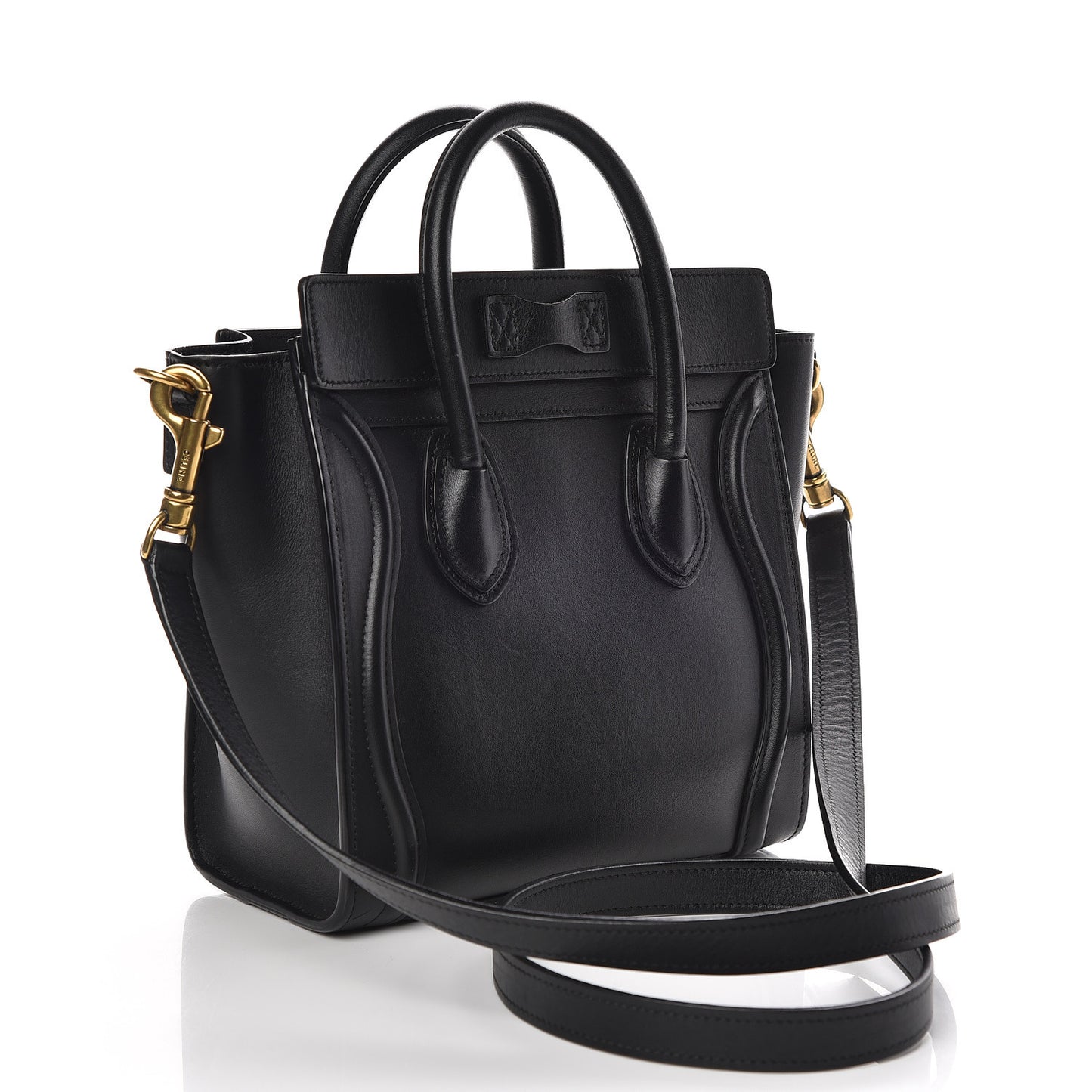 Smooth Calfskin Nano Luggage Black