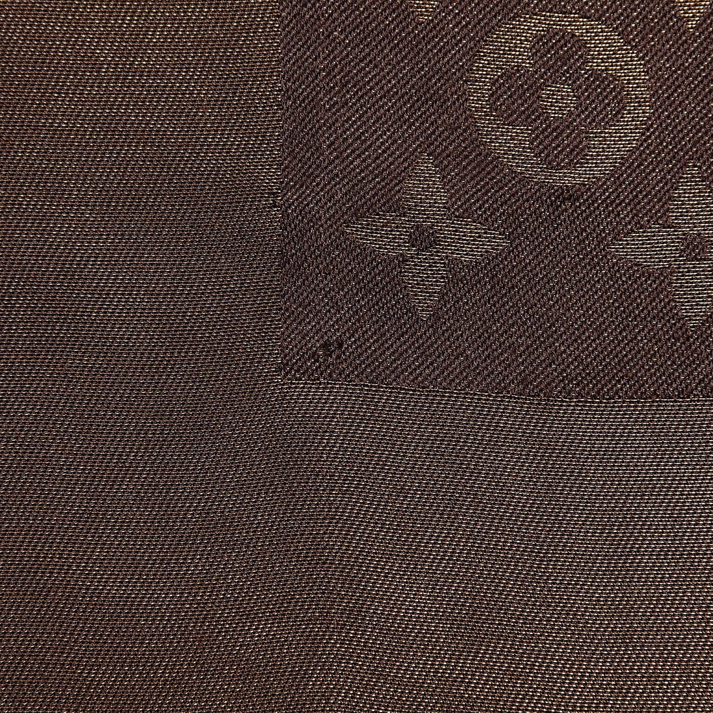 Silk Lurex Wool Monogram Shine Shawl Brown