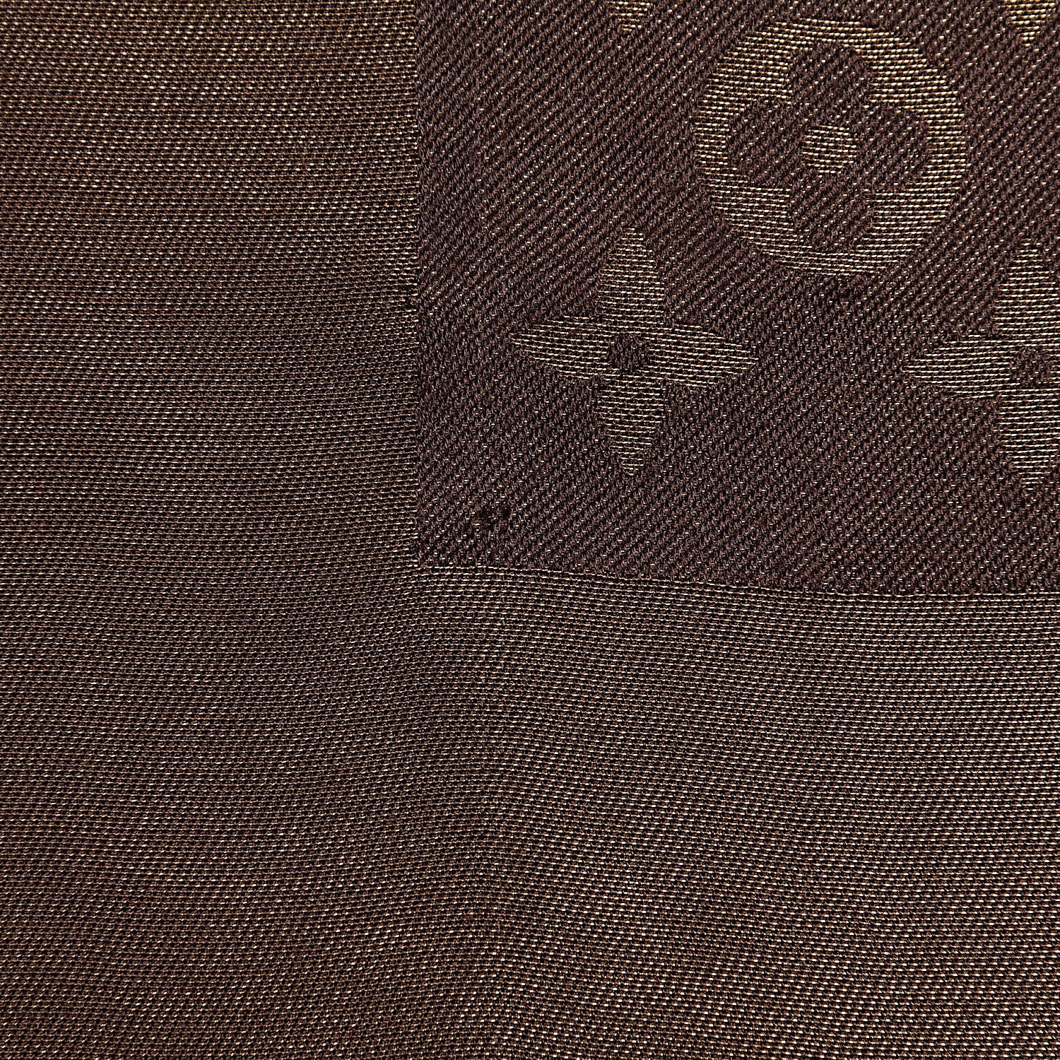 Louis Vuitton Silk Lurex Wool Monogram Shine Shawl Brown 6 of 7