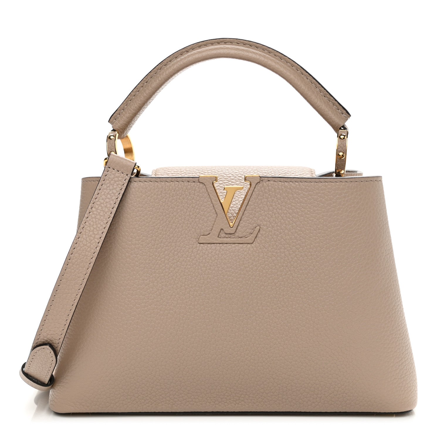 Louis Vuitton Taurillon Capucines BB Galet 1 of 9