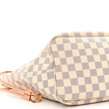 Louis Vuitton Damier Azur Neo Neverfull MM Rose Ballerine 11 of 12