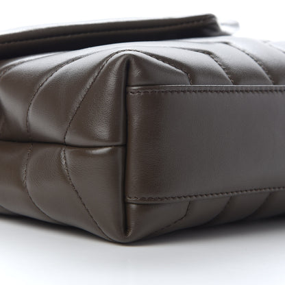 Saint Laurent Calfskin Y Quilted Monogram Toy Loulou Crossbody Bag Earth 7 of 8