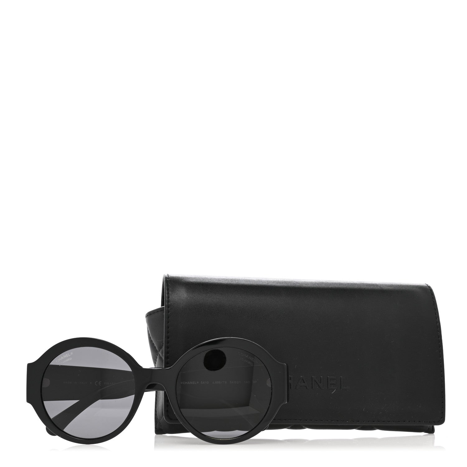Chanel Acetate Polarized Round Sunglasses 5410 Black 10 of 10