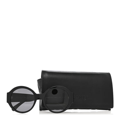 Chanel Acetate Polarized Round Sunglasses 5410 Black 10 of 10