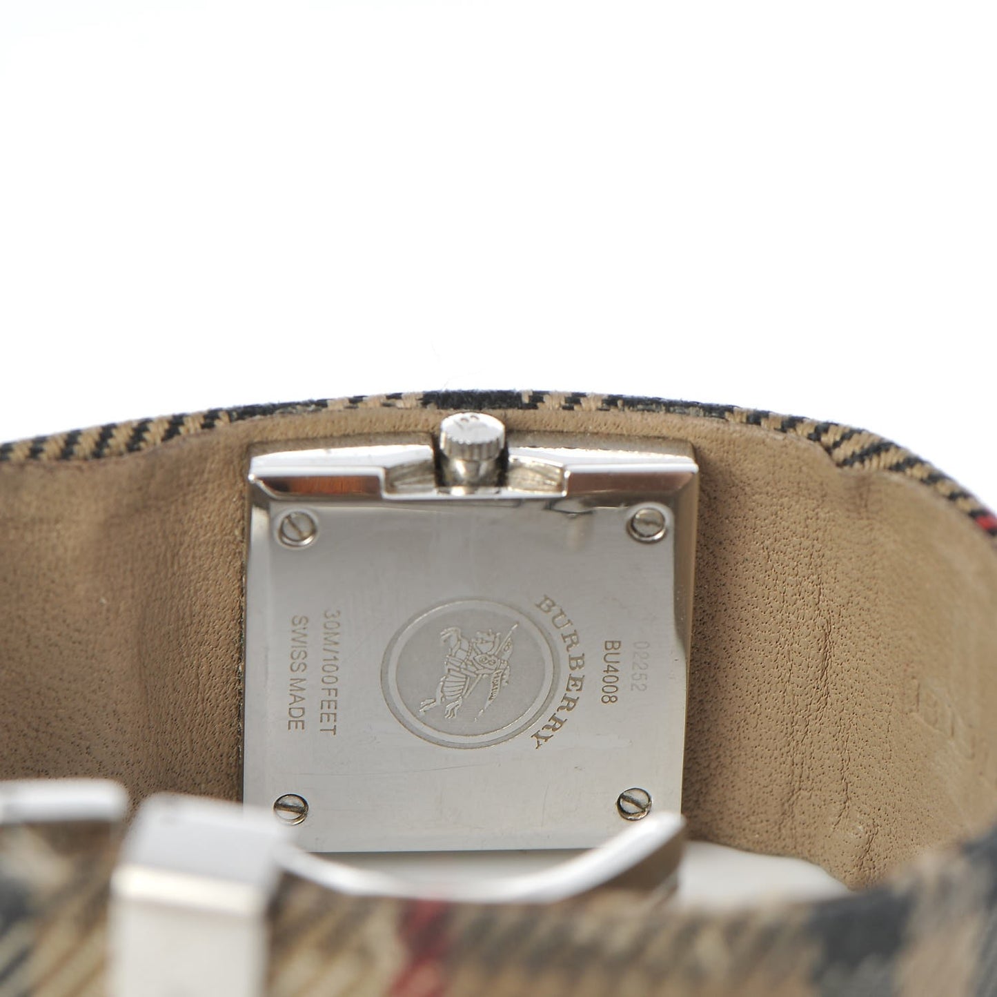 Stainless Steel Calfskin 24mm Quartz Watch Beige BU4008