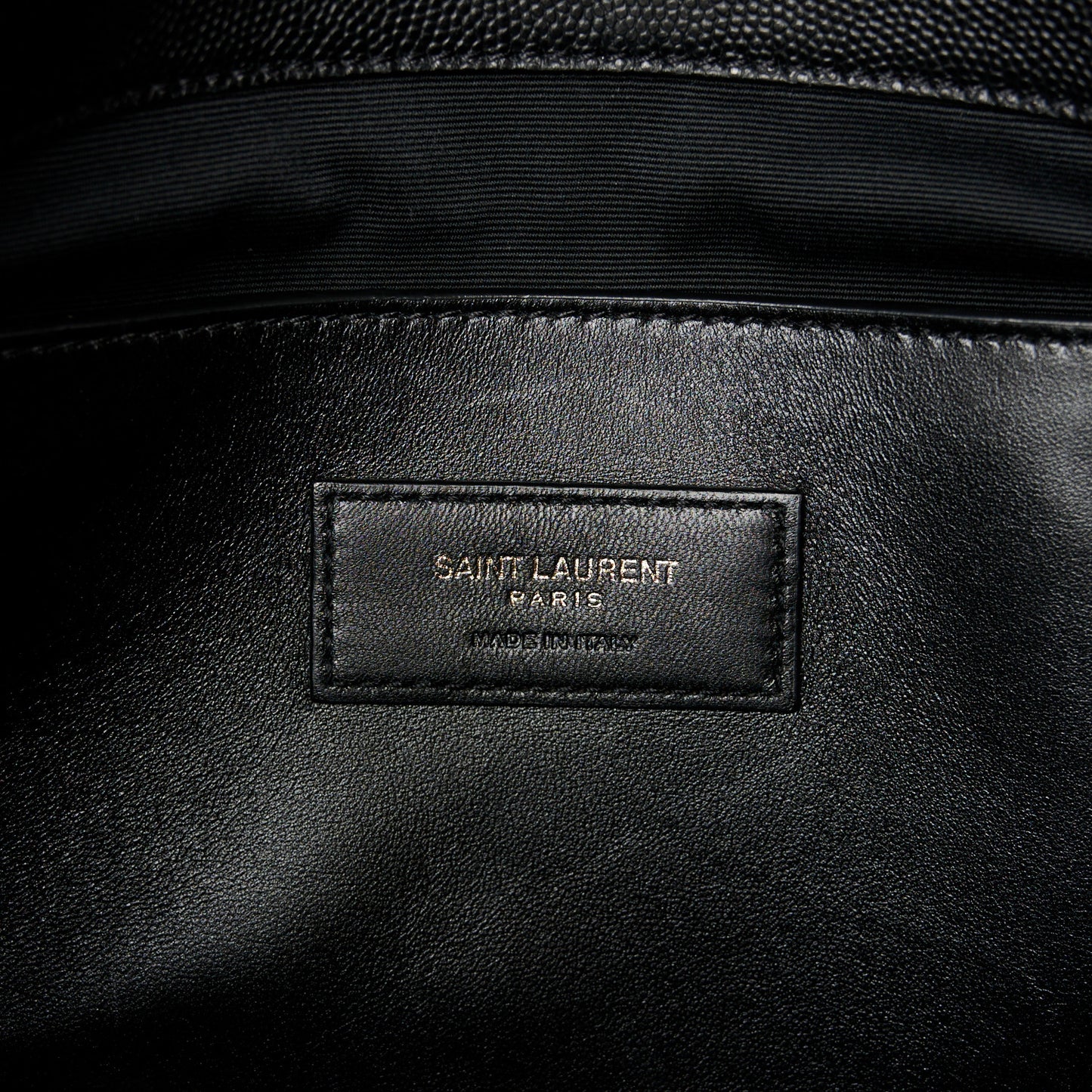 Grain De Poudre Medium West Hollywood Monogram Fold-Over Black