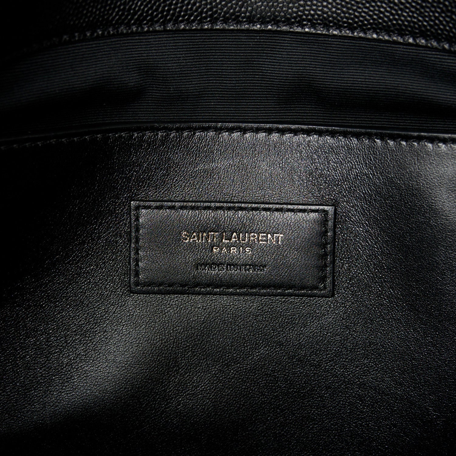 Saint Laurent Grain De Poudre Medium West Hollywood Monogram Fold-Over Black 6 of 11