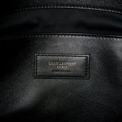 Saint Laurent Grain De Poudre Medium West Hollywood Monogram Fold-Over Black 6 of 11