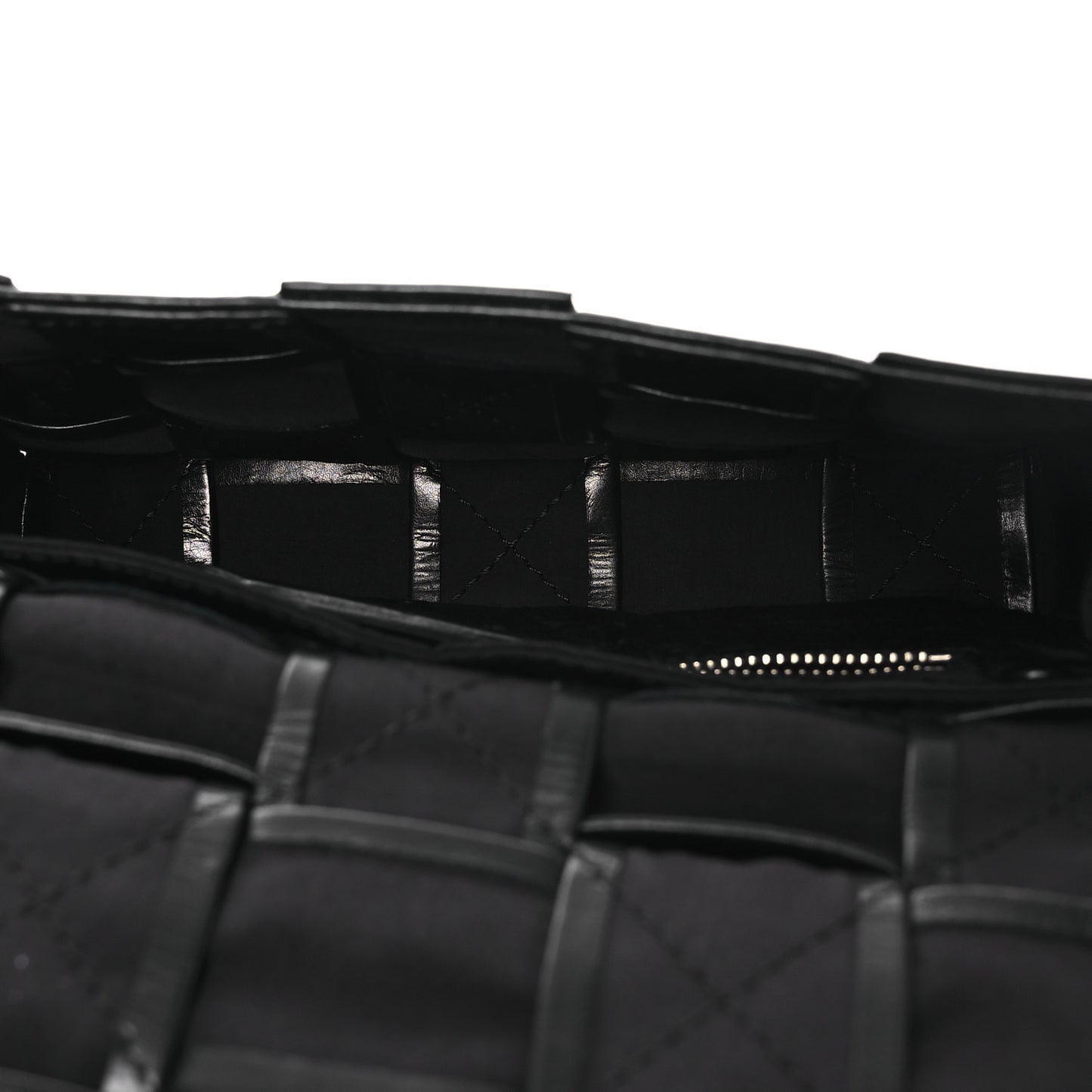 Paper Calfskin Maxi Intrecciato Small Cassette Crossbody Bag Black