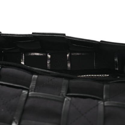Bottega Veneta Paper Calfskin Maxi Intrecciato Small Cassette Crossbody Bag Black 4 of 13