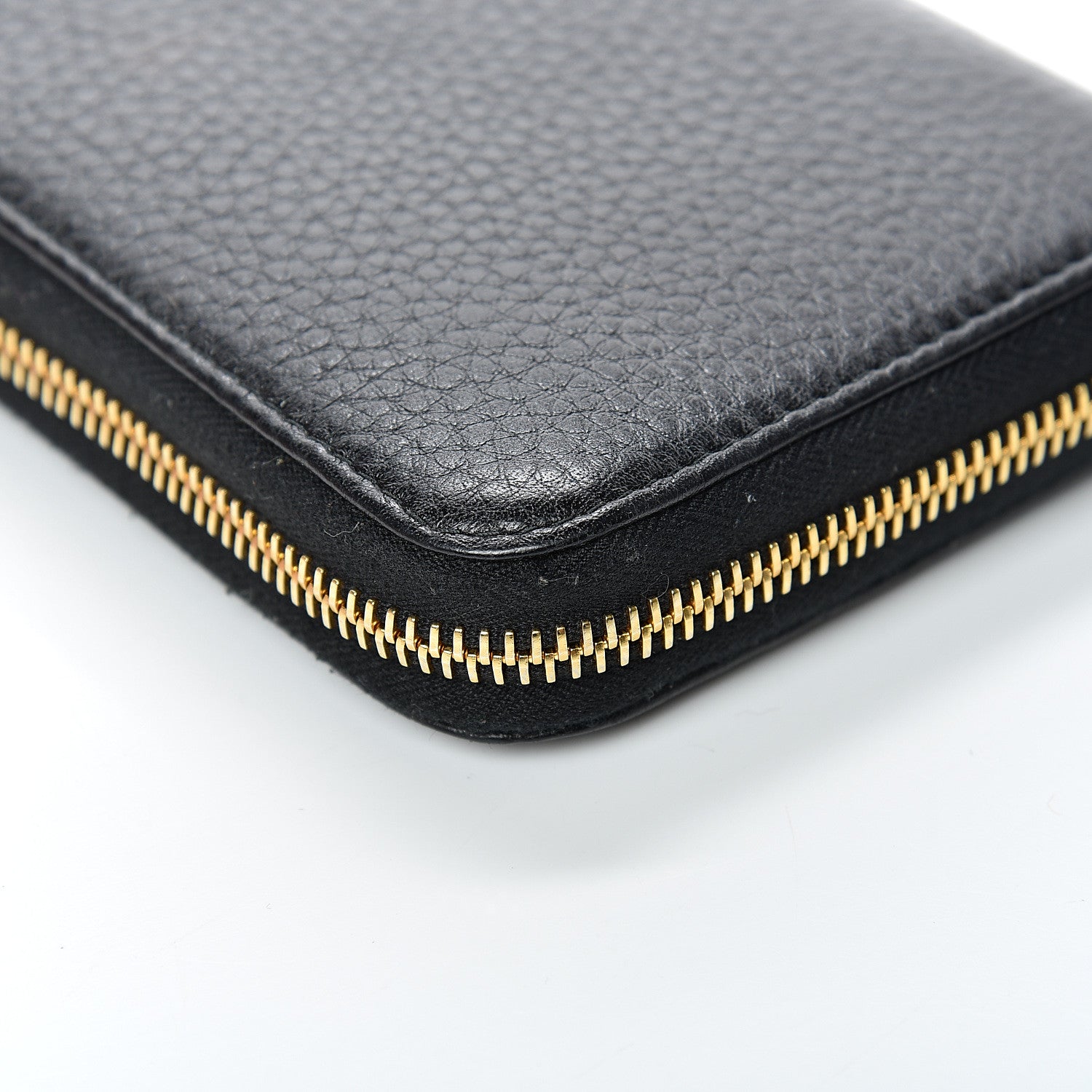 Prada Vitello Daino Zip Around Wallet Black 9 of 10