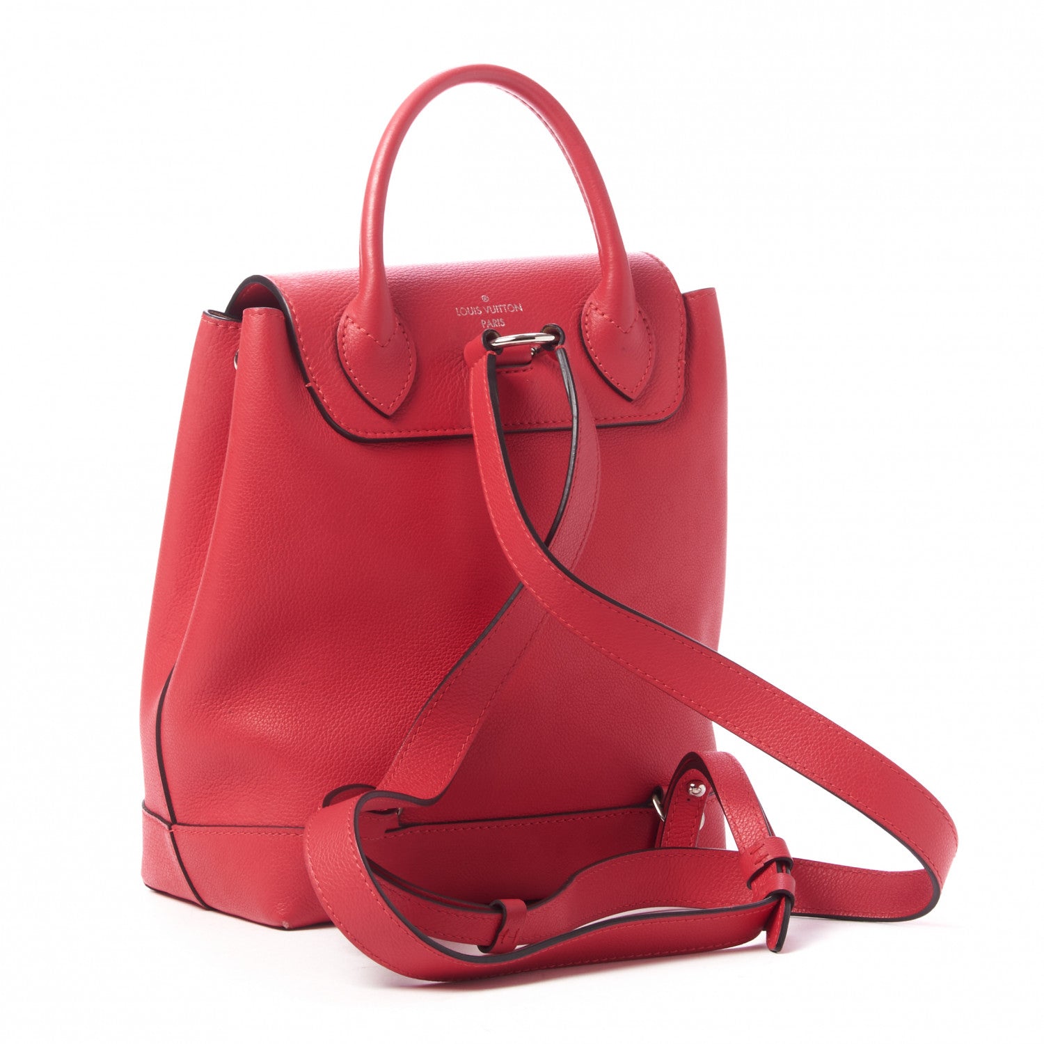 Louis Vuitton Soft Calfskin Lockme Backpack Poppy 3 of 8