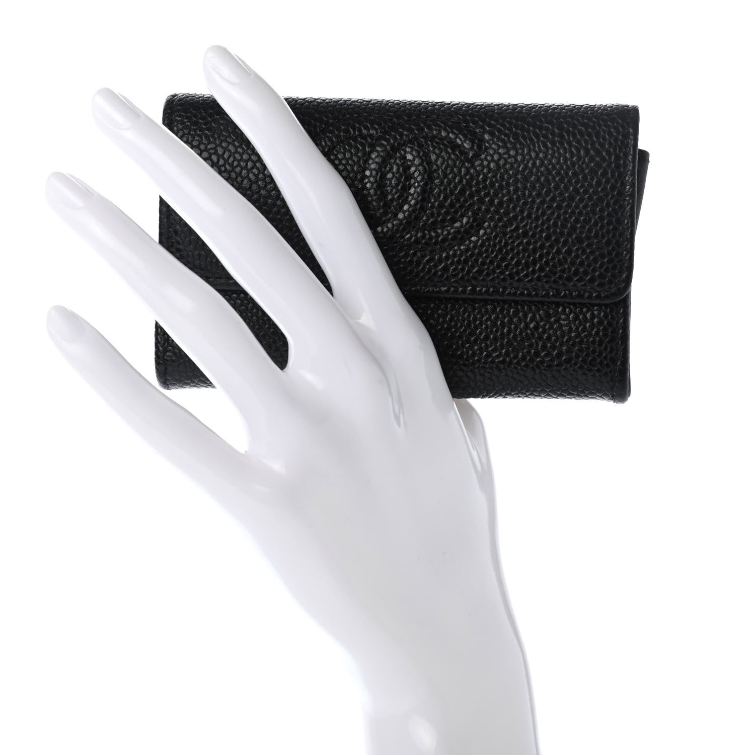 Chanel Caviar Timeless CC Flap Card Holder Black 4 of 5