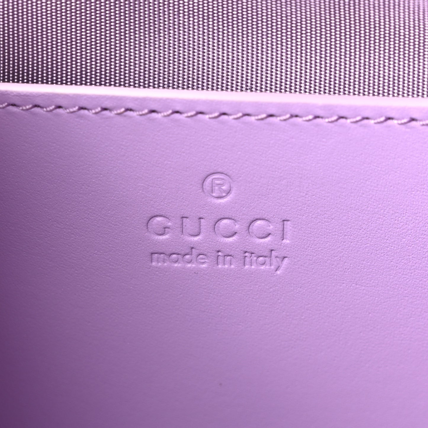 GG Shine Guccissima Emblem Small Shoulder Bag Purple