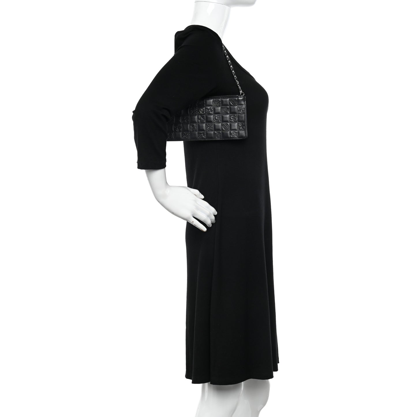 Lambskin Precious Symbols Pochette Black