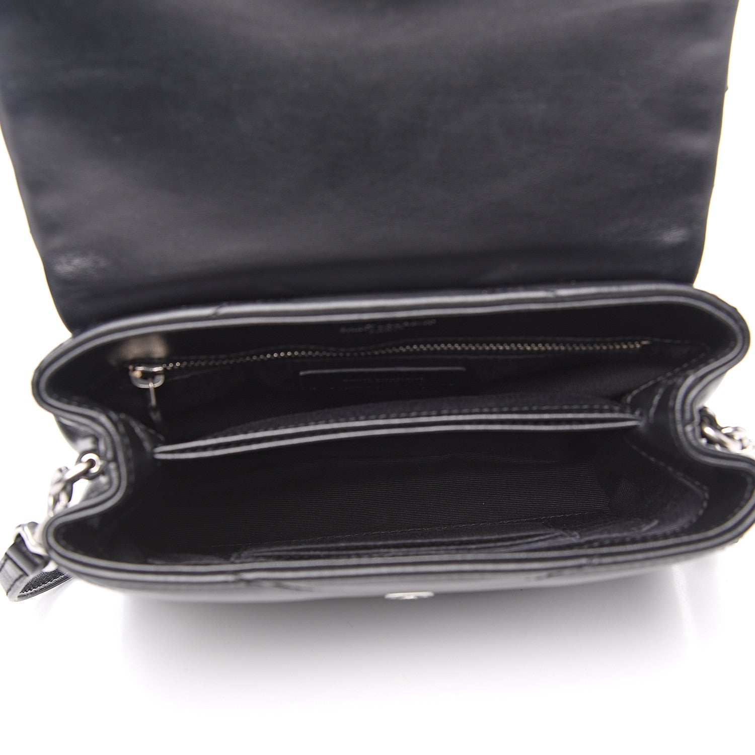 Saint Laurent Calfskin Y Quilted Monogram Toy Loulou Crossbody Bag Black 4 of 9