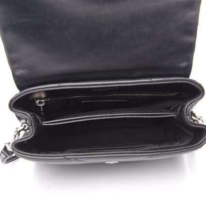 Saint Laurent Calfskin Y Quilted Monogram Toy Loulou Crossbody Bag Black 4 of 9